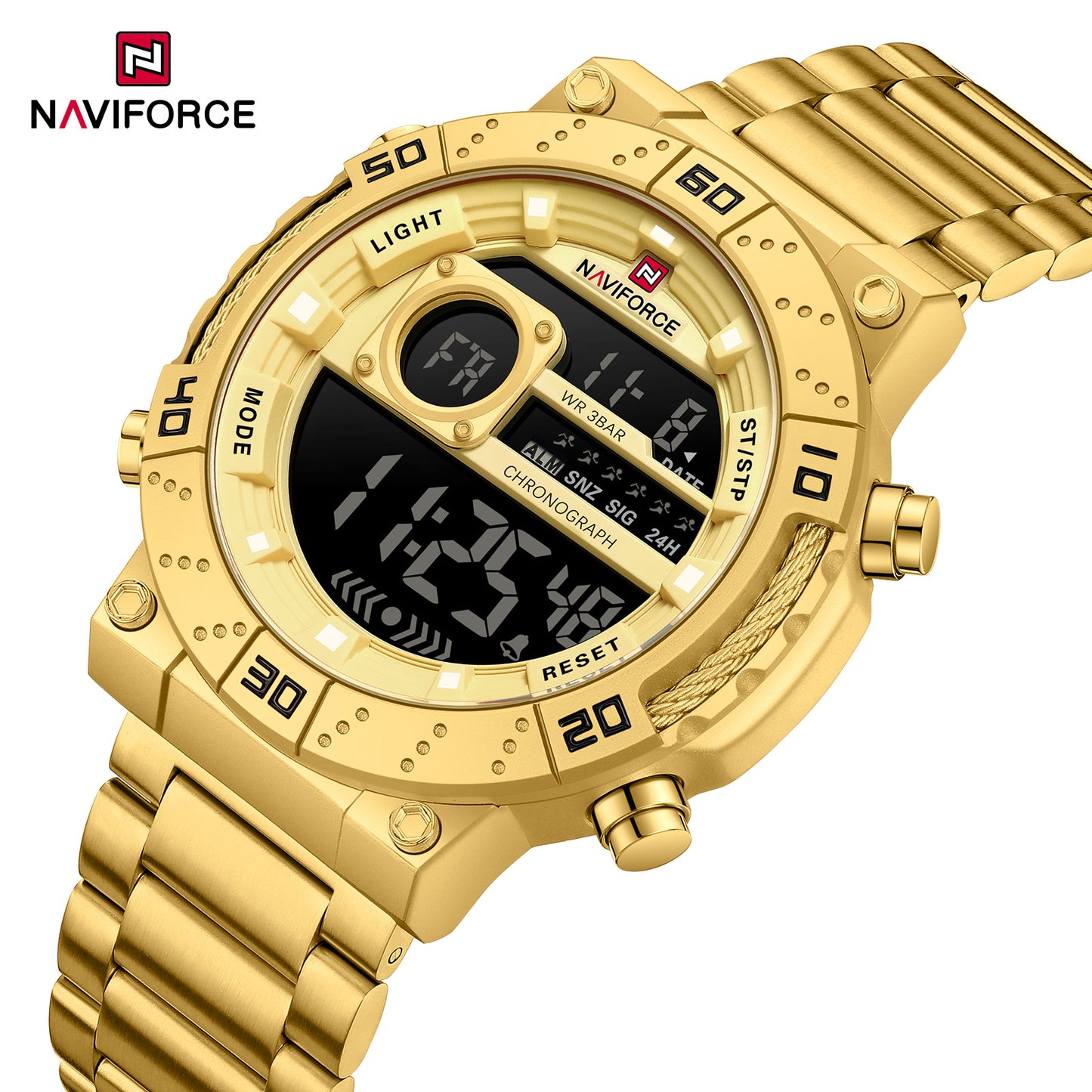 Naviforce 9241S Modulus Men Watch - Gold