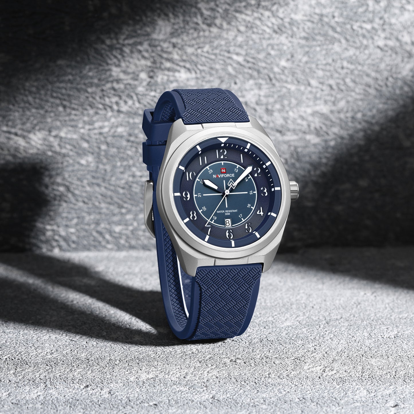 Naviforce 9281T Gambit Men Watch - Silver Blue