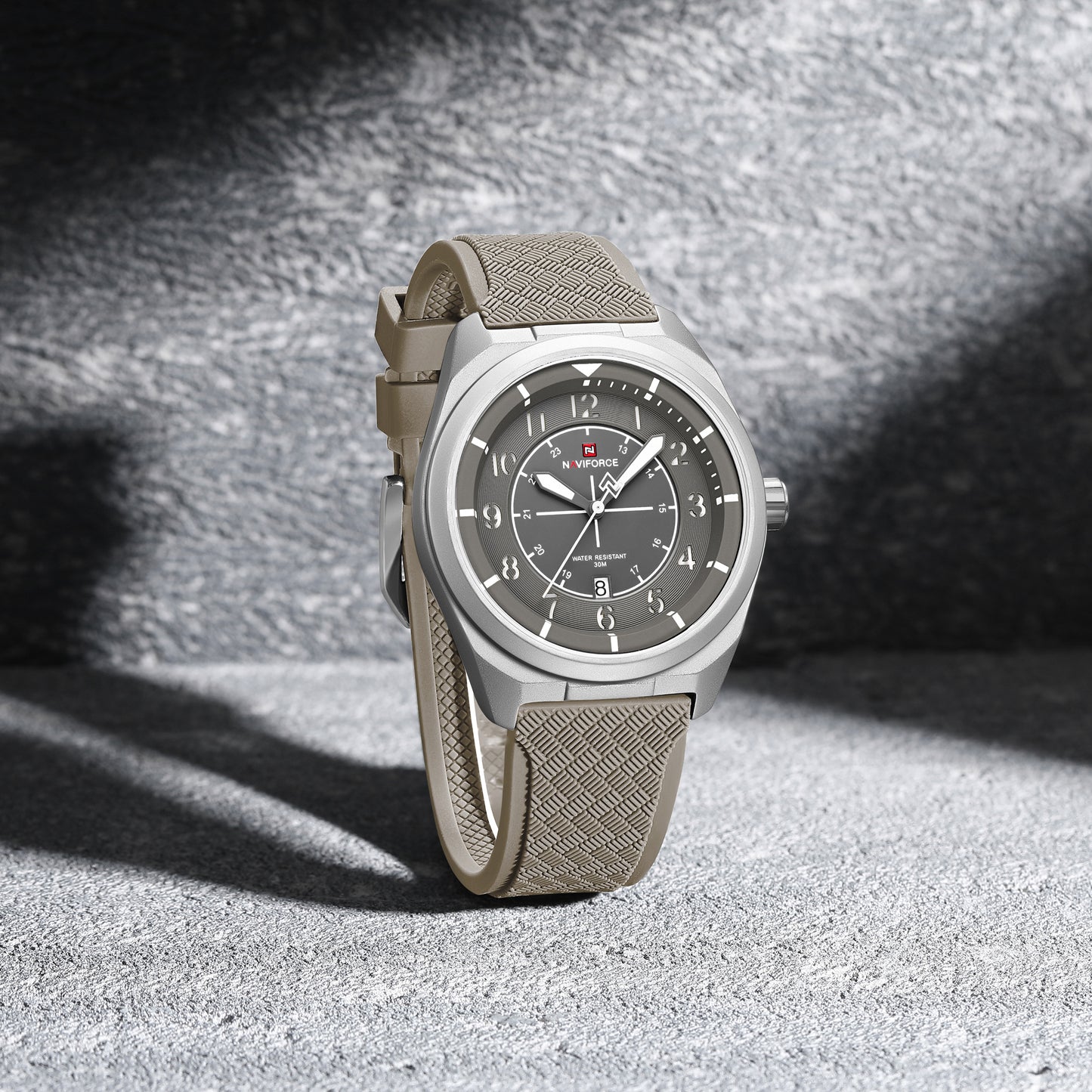 Naviforce 9281T Gambit Men Watch - Silver Grey