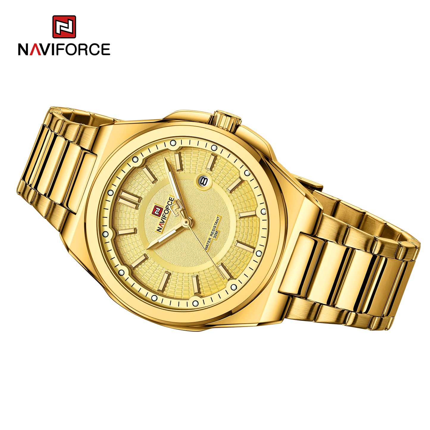 Naviforce 9212 Magnum Men Watch - Gold