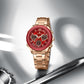 Naviforce 5045 Lovie Women Watch - Rosegold Red