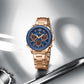 Naviforce NF5045 Lovie Women Watch - RoseGold Blue