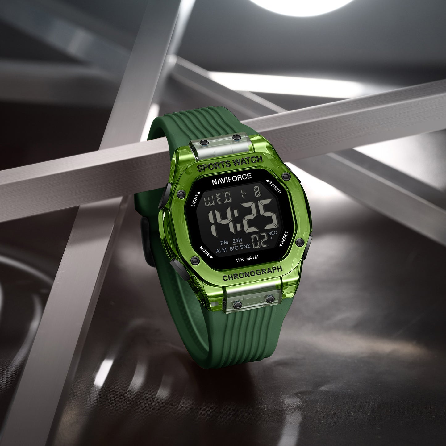 Naviforce 7113 Prime Digital Men Watch - Green