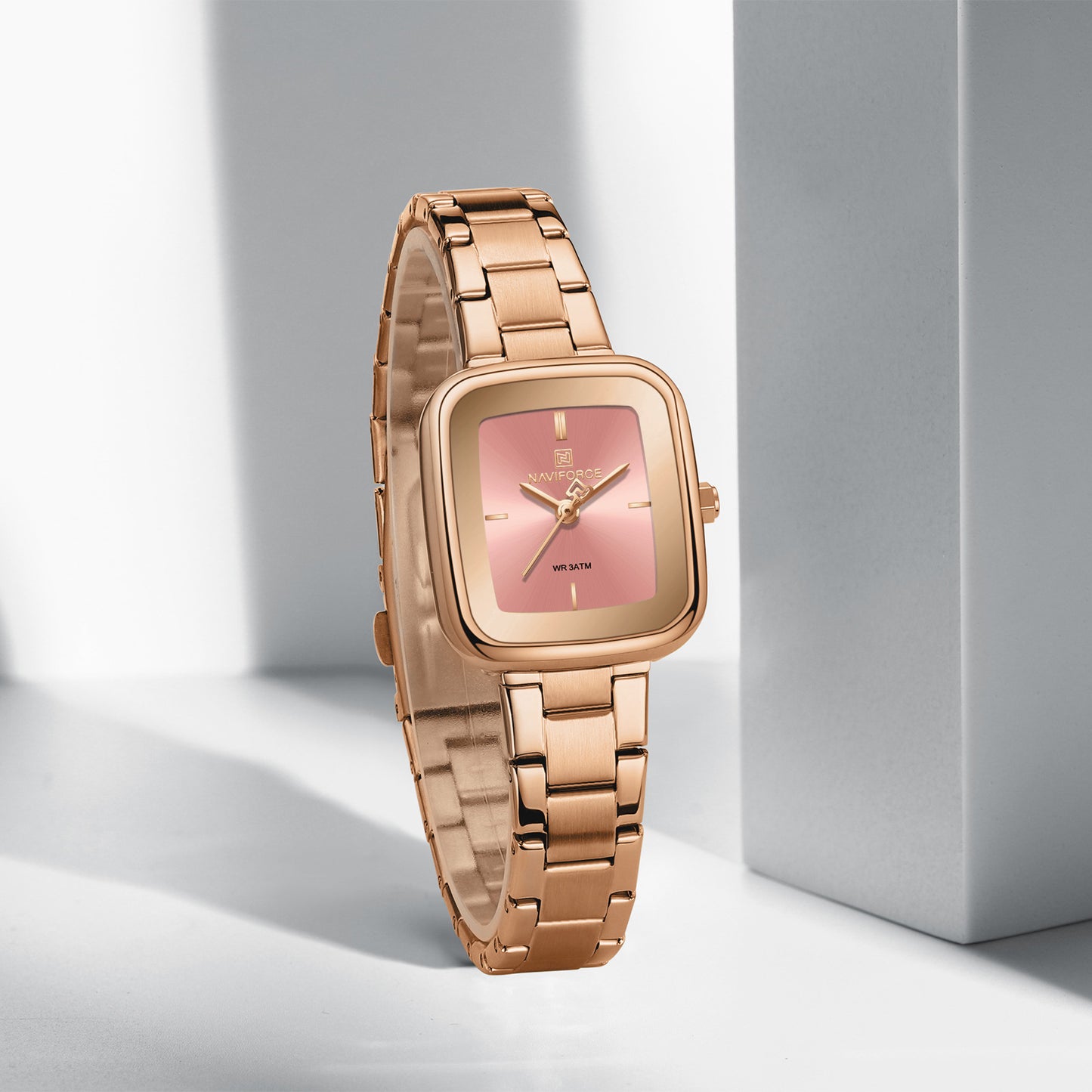 Naviforce 5075 Mira Women Watch - RoseGold Peach