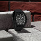 Naviforce 6113 Kwada Chrono Silicone Watch - Black