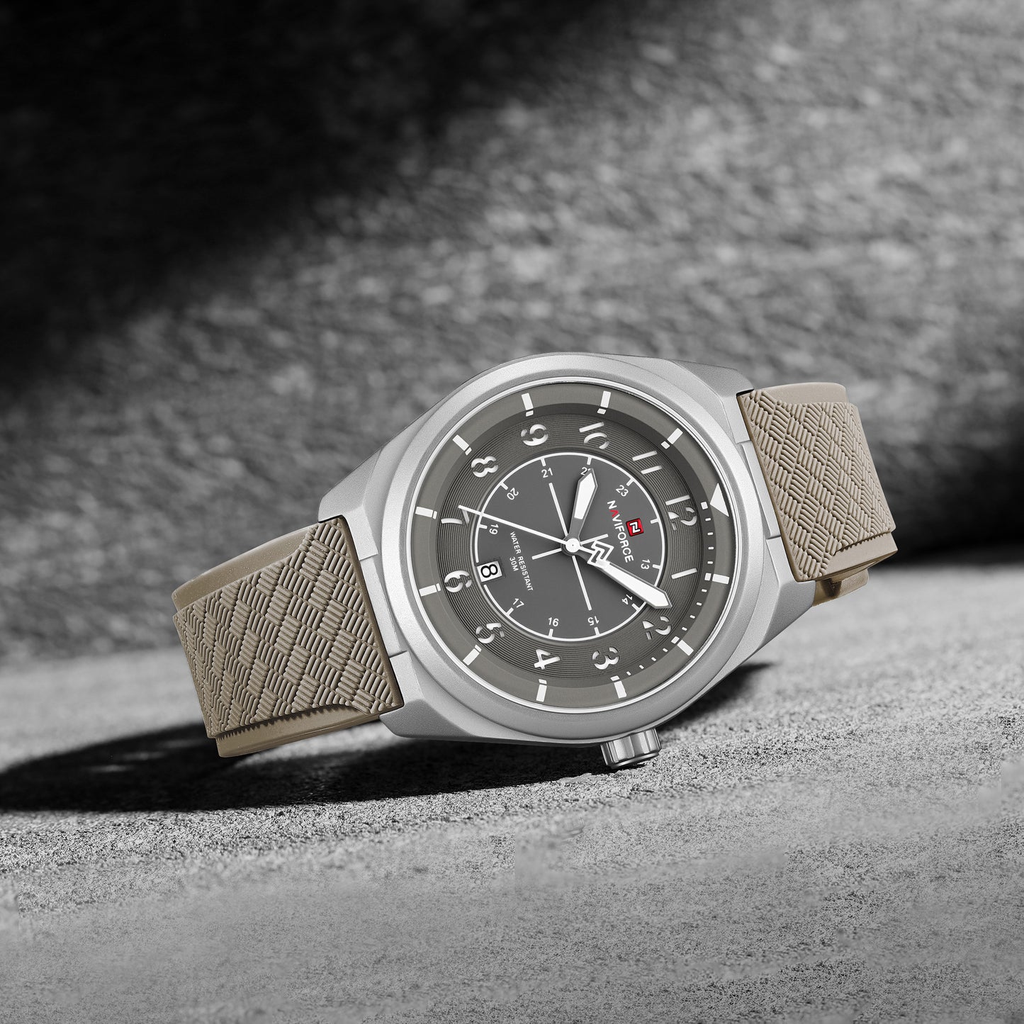 Naviforce 9281T Gambit Men Watch - Silver Grey