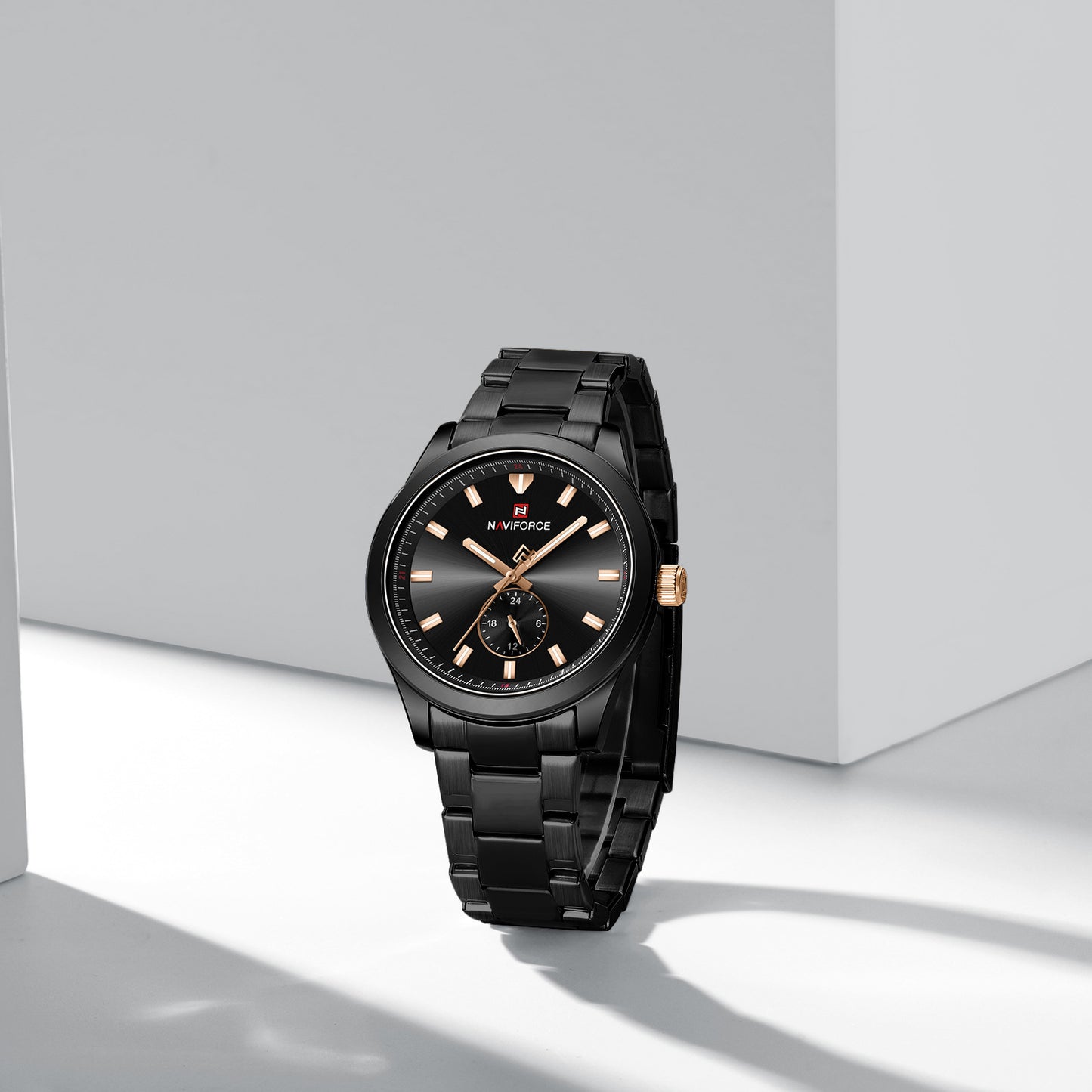 Naviforce 9231 TerraTime Men Watch - Black