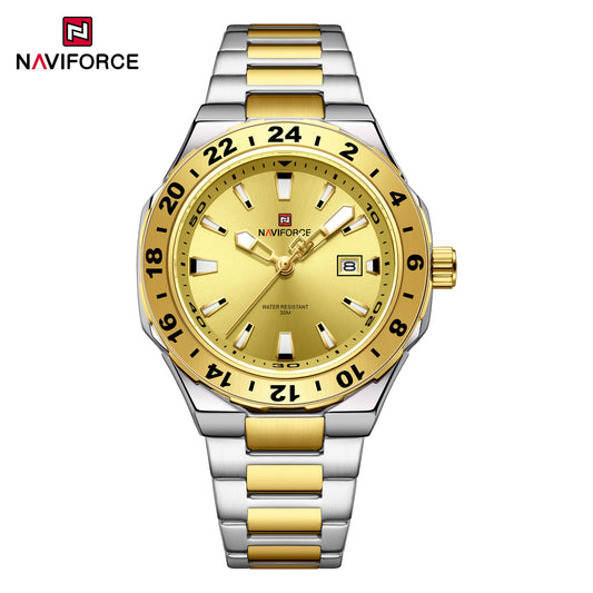 Naviforce NF9249 Freedom Men Watch - SilverGold