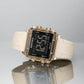 Naviforce 7101 Belladonna Silicone Women Watch - Beige RoseGold