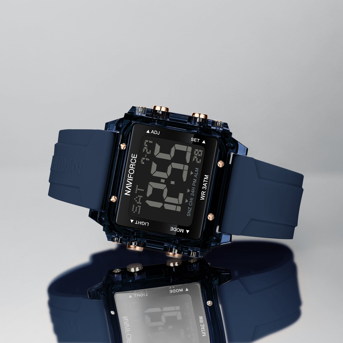 Naviforce 7101 Belladonna Silicone Women Watch - Blue