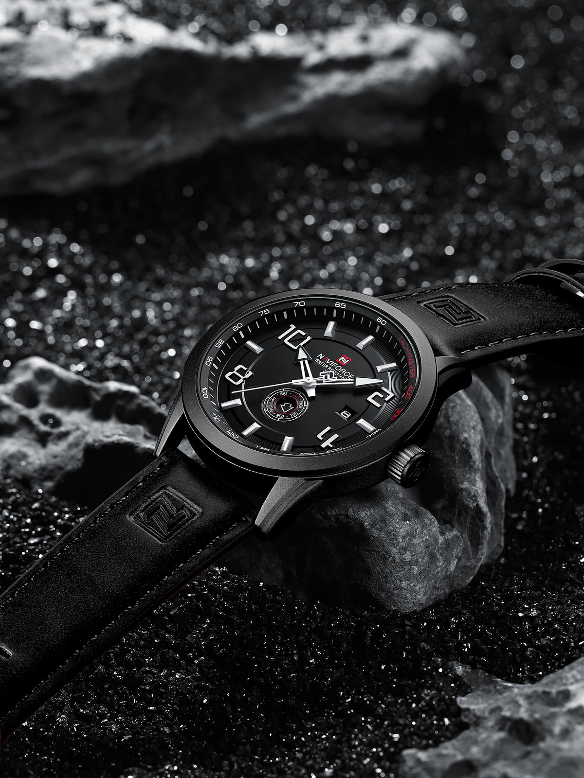 Naviforce 9229 Navegador Men Watch - Black