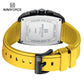 Naviforce 8025 Rotary Men Watch - Black Yellow