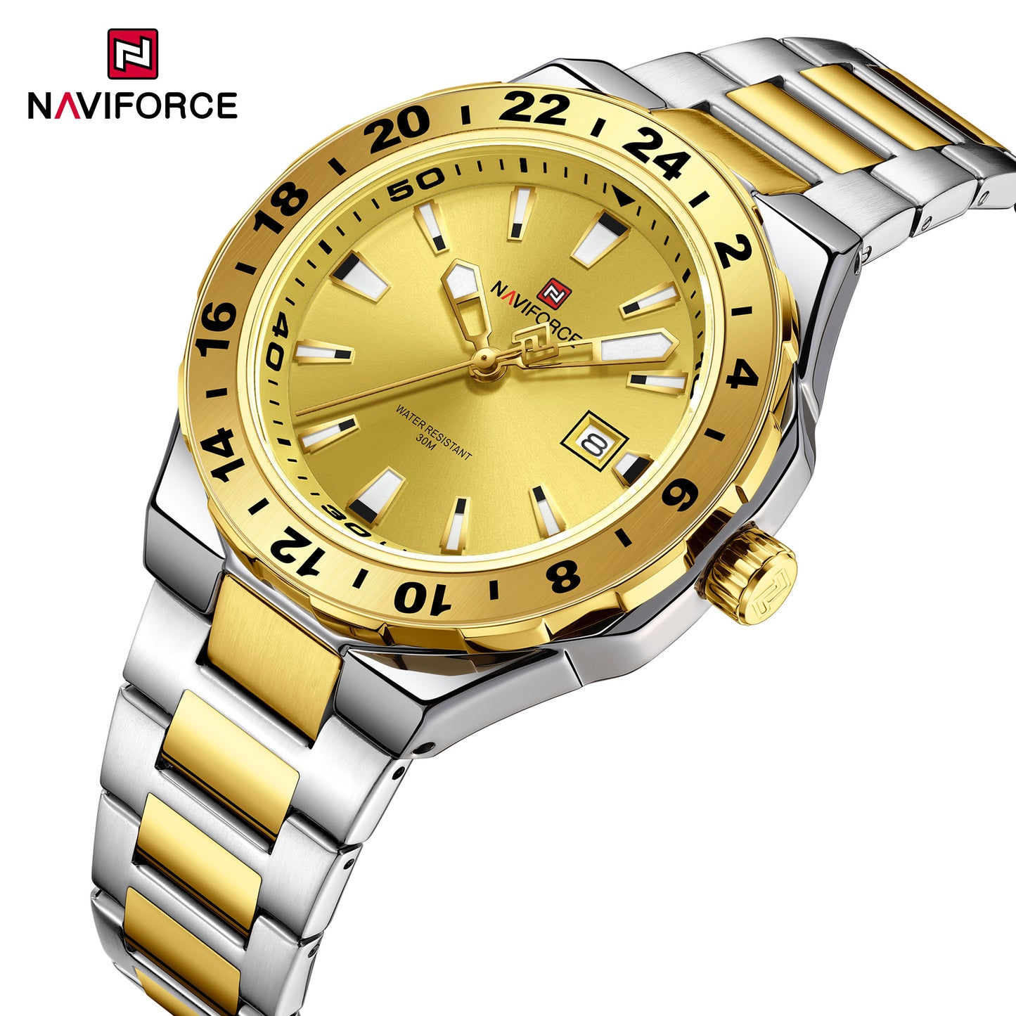 Naviforce NF9249 Freedom Men Watch - SilverGold