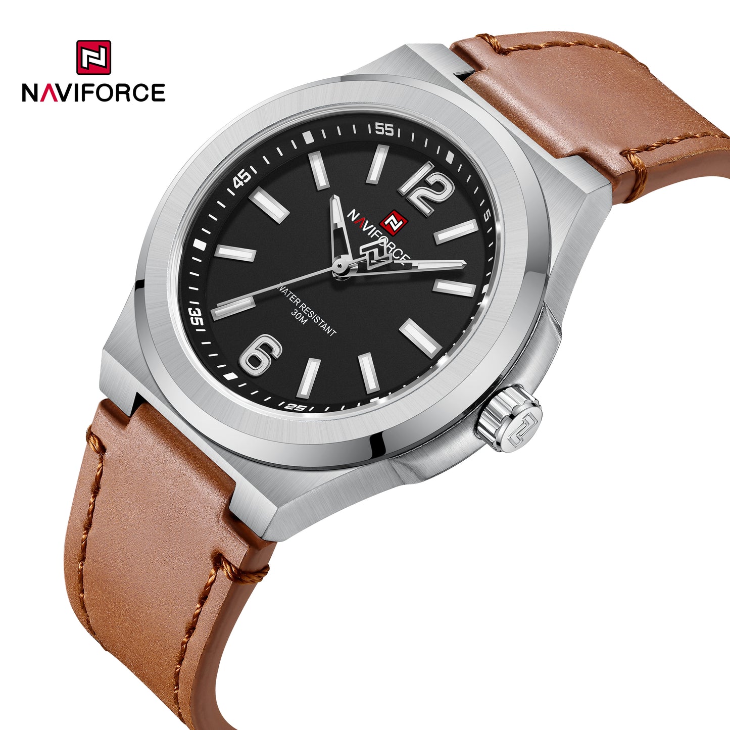 Naviforce 9233 Bravido Men Watch - Brown