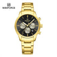 Naviforce 8076 Ambiance Men Watch - Gold Black