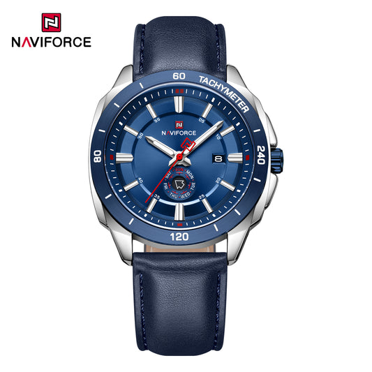 Naviforce 9269 Ascot Men Leather Watch - Blue