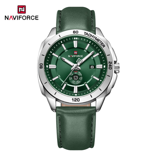 Naviforce 9269 Ascot Men Leather Watch - Green