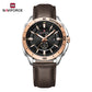 Naviforce 9269 Ascot Men Leather Watch - Coffeebrown