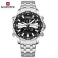 Naviforce 9234 Unicorn Men Watch - Silver Black