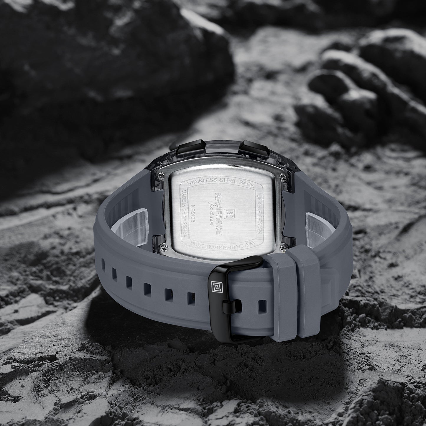 Naviforce 6106 Mito Digital Men Watch - Grey