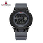 Naviforce 7133 Phantom X Men Silicone Watch - Grey Black