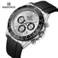 Naviforce 8054 Zenith Men Watch - Silver Black