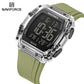 Naviforce 6107 Integral Digital Men Watch - Silver Green