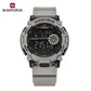 Naviforce 7133 Phantom X Men Silicone Watch - Light Grey