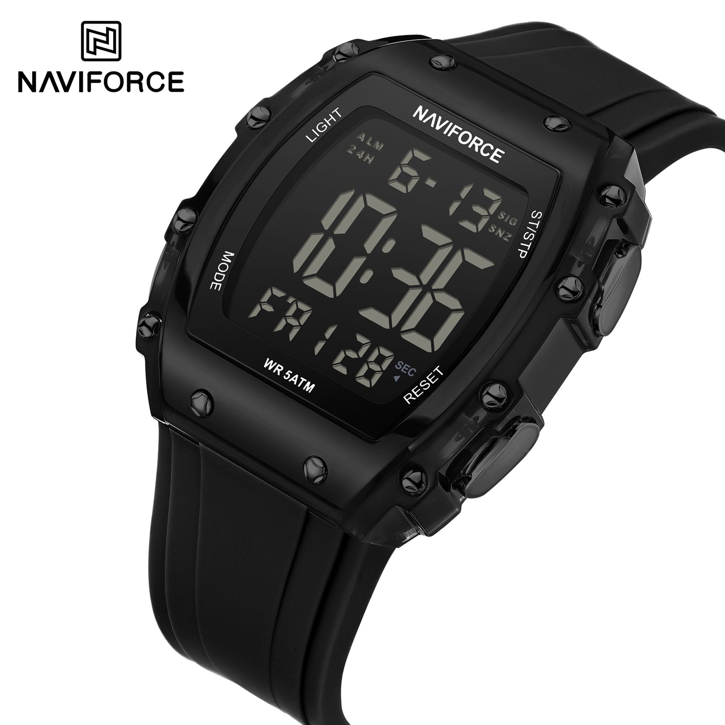 Naviforce 6107 Integral Digital Men Watch - Black