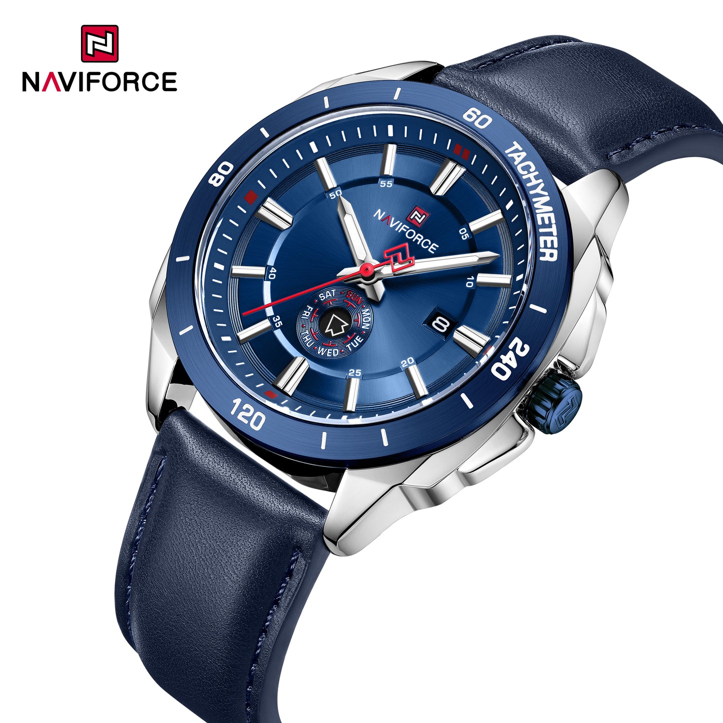 Naviforce 9269 Ascot Men Leather Watch - Blue