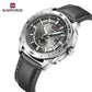 Naviforce 9269 Ascot Men Leather Watch - Silver Grey