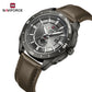 Naviforce 9269 Ascot Men Leather Watch - Black Grey