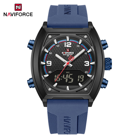 Naviforce 9242 Octagon Men Watch - Blue