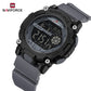 Naviforce 7133 Phantom X Men Silicone Watch - Grey Black