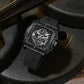 Naviforce 8064 Square Chrono Men Watch - Black