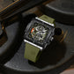 Naviforce 8064 Square Chrono Men Watch - Green