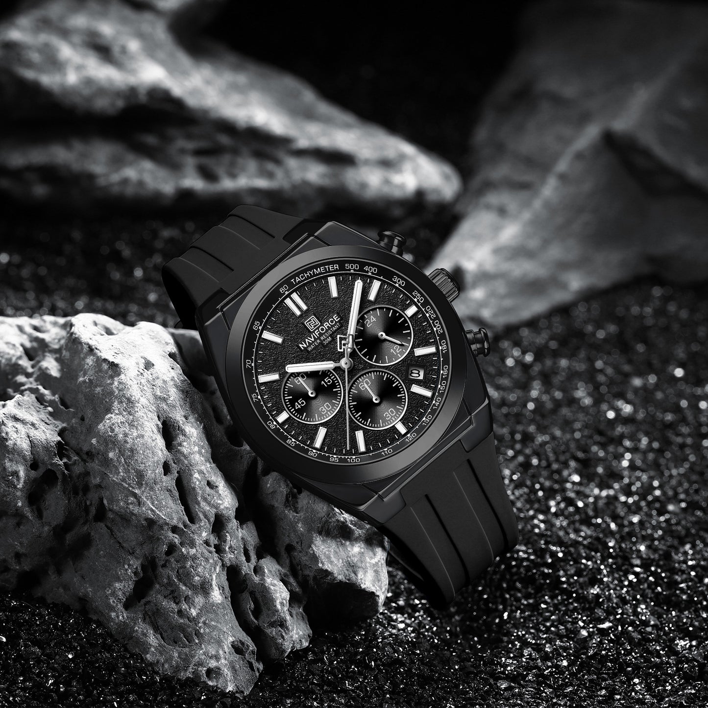 Naviforce 8080 Elite Men Watch - Black