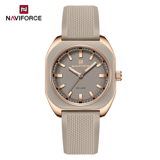 Naviforce 5061 Emerald Women Watch - Grey Rosegold