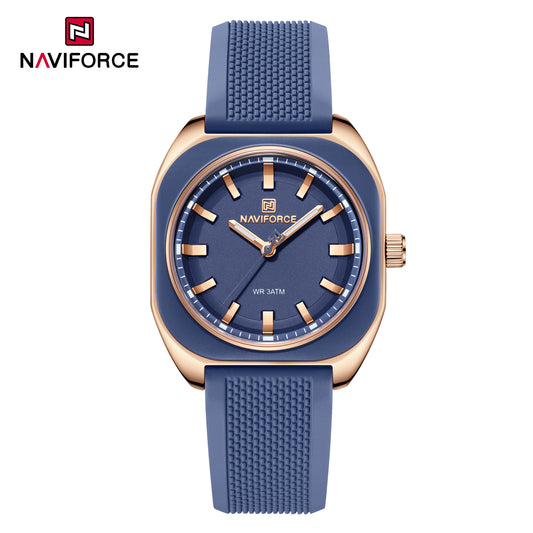 Naviforce 5061 Emerald Women Watch - Blue Rosegold