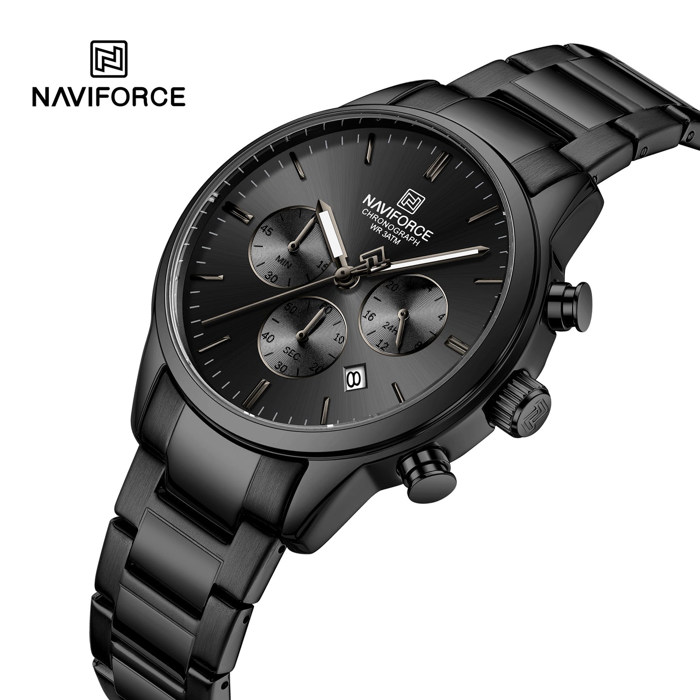 Naviforce 8076 Ambiance Men Watch - Black