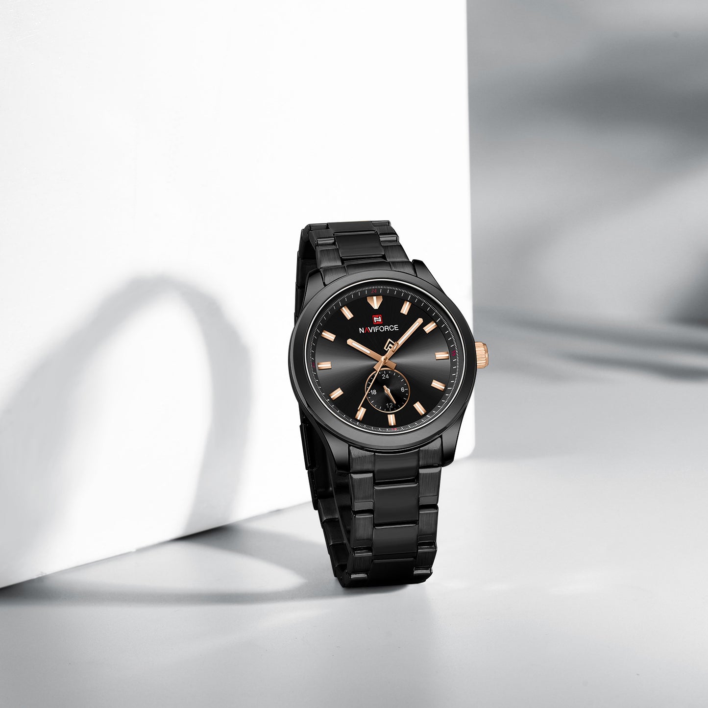 Naviforce 9231 TerraTime Men Watch - Black