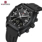 Naviforce 9242 Octagon Men Watch - Black