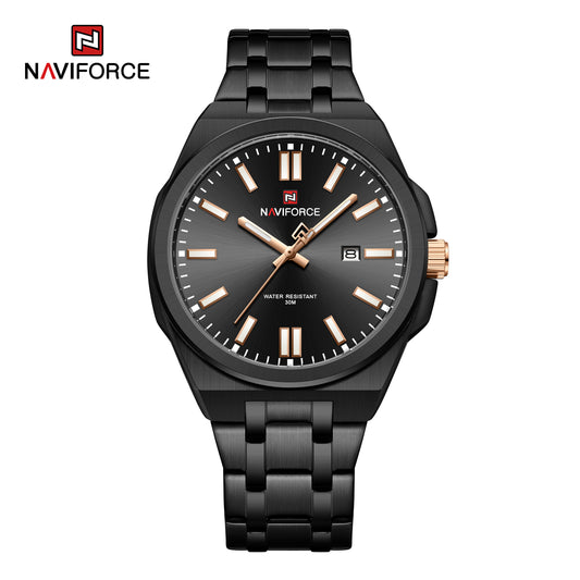 Naviforce 9226 Bloom Luxury Men Watch - Black