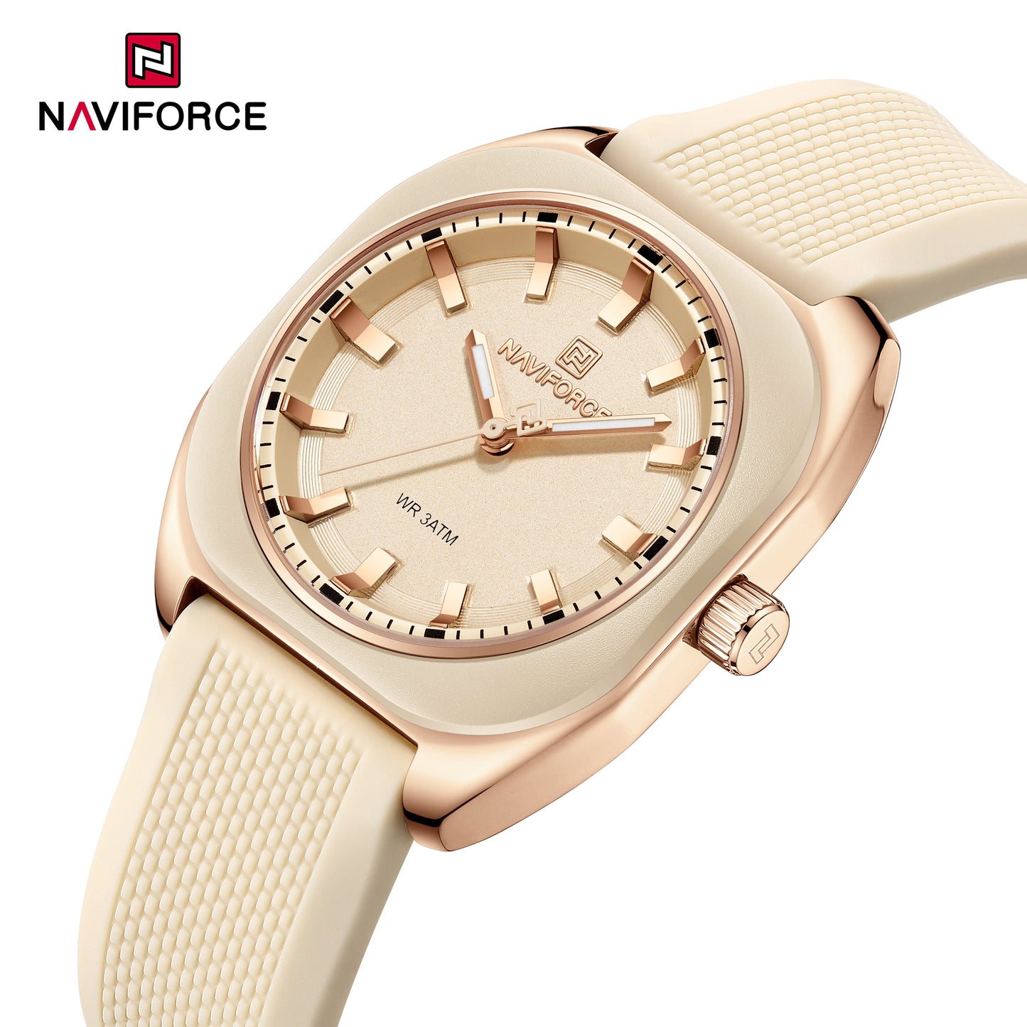 Naviforce 5061 Emerald Women Watch - Rosegold