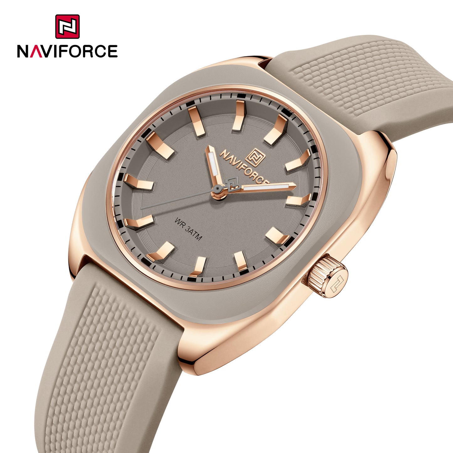 Naviforce 5061 Emerald Women Watch - Grey Rosegold