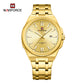 Naviforce 9226 Bloom Luxury Men Watch - Gold