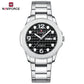 Naviforce 9244 Dynasty Men Watch - Silver Black