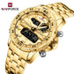 Naviforce 9234 Unicorn Men Watch - Gold