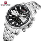 Naviforce 9234 Unicorn Men Watch - Silver Black