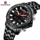 Naviforce 9234 Unicorn Men Watch - Black Red